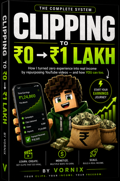 Clipping ₹0 → ₹1 Lakh — The Complete Clipping Business Blueprint 🚀
